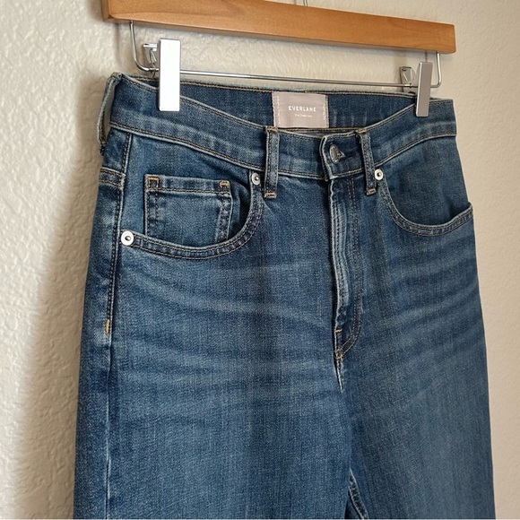Everlane Womens High Rise Straight Leg “The Cheeky” Denim Jean, Size 26 - Picture 3 of 7